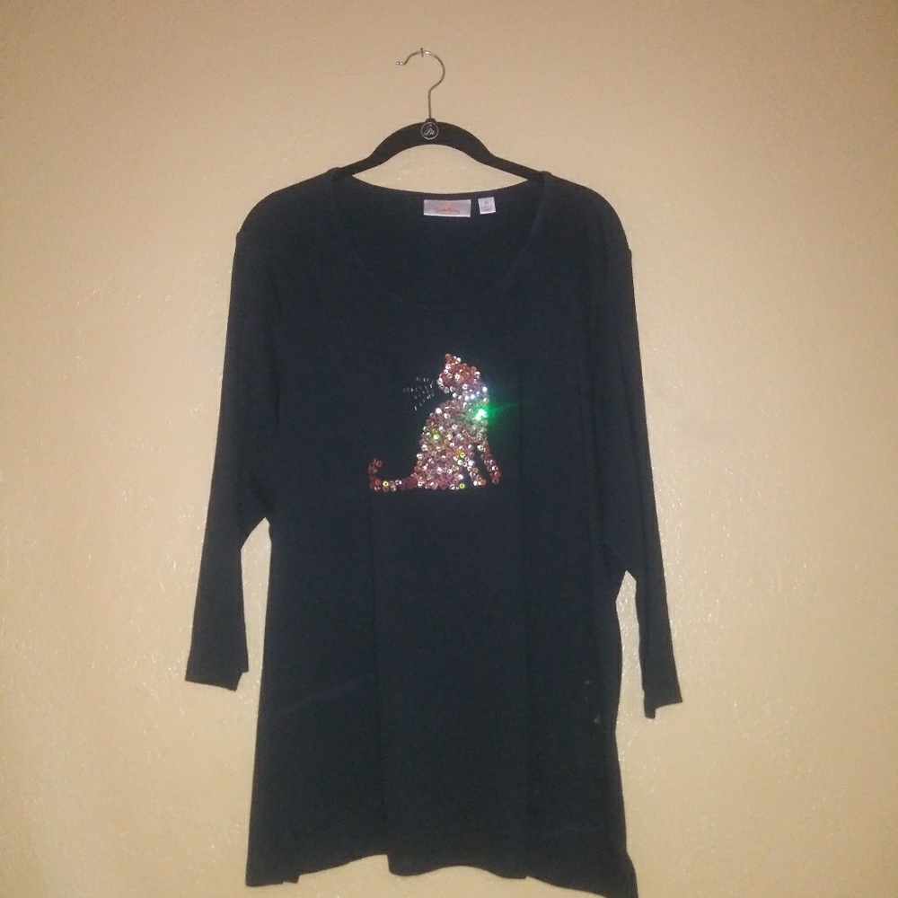 Black long sleeve 1X